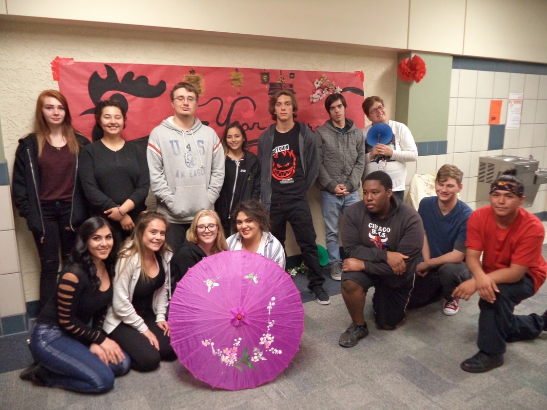 Deer Valley Academy students participating in an activity