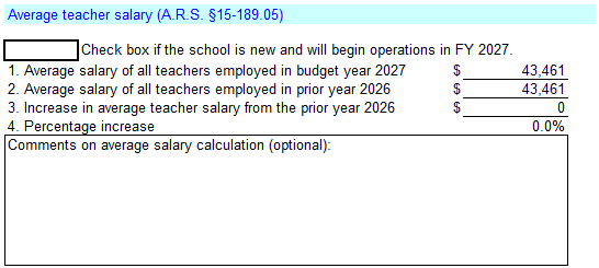 Deer Valley Academy teacher salary budget posting for fiscal year 2027